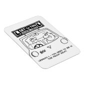 Magnet Flexible Leçon de conduite - élève dans le mauvais siège (Côté Droit)