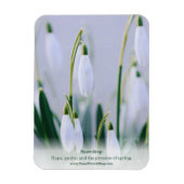 Magnet Flexible Leçon de la nature : Snowdrop Educational Fridge (Vertical)