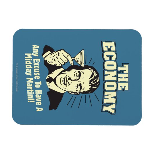 Magnet Flexible L'économie : Martini de midi (Horizontal)