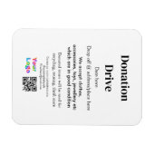 Magnet Flexible Lecteur de don ajouter la date d'adresse logo du n (Horizontal)