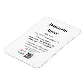 Magnet Flexible Lecteur de don ajouter la date d'adresse logo du n (Côté Gauche)