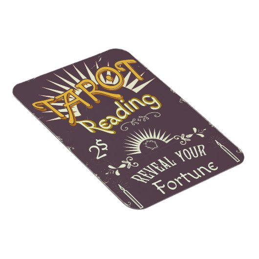 Magnet Flexible Lecteur de tarot impression vintage (Côté Droit)