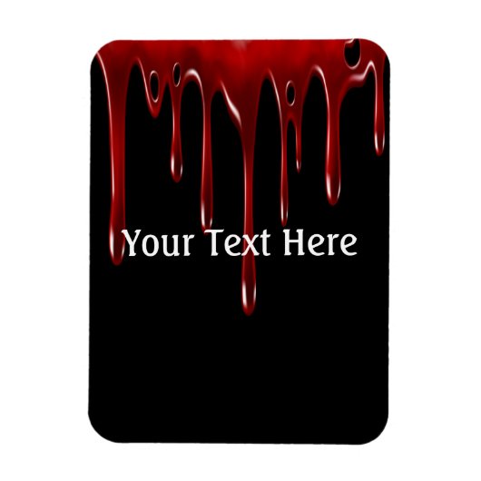 Magnet Flexible Lecteurs de sang tombés Noir (Vertical)