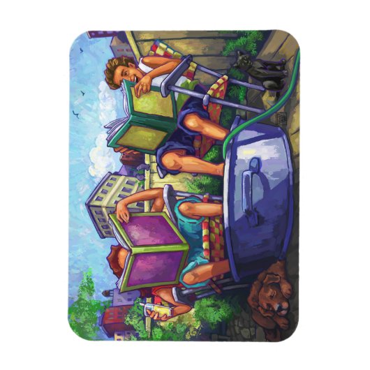 Magnet Flexible Lecture en été (Vertical)