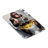 Magnet Flexible Lecture Information Age Ape, Hilarié Funny Chimp (Côté Droit)