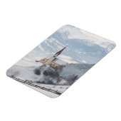 Magnet Flexible L'église dans un paysage d'hiver alpin (Côté Gauche)