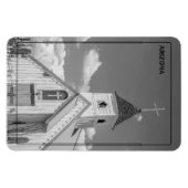 Magnet Flexible L'église de l'Arizona à Monochrome (Horizontal)