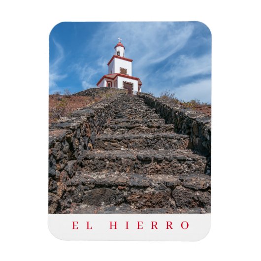 Magnet Flexible L'église El Hierro vue clocher réfrigérateur aiman (Vertical)