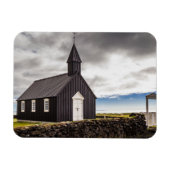 Magnet Flexible L'Église Noire De Budir, Islande (Horizontal)