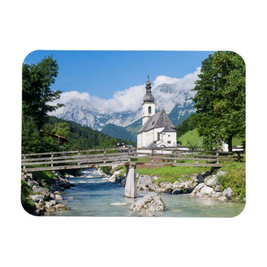Magnet Flexible L'église paroissiale de Ramsau (Horizontal)
