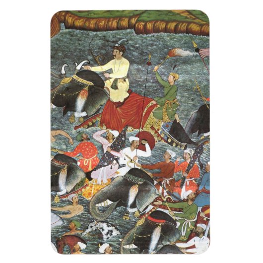 Magnet Flexible L'empereur de l'école Mughal Akbar River Ganges (Vertical)