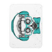 Magnet Flexible Lemur | Music Lover (Vertical)