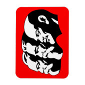 Magnet Flexible Lénine, Marx, Engels, Union soviétique, Communisme (Vertical)