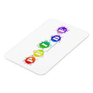 Magnet Flexible L'enseigne de fierté aux couleurs de l'arc-en-ciel