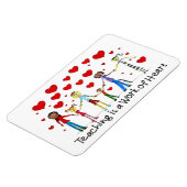 Magnet Flexible L'enseignement est une oeuvre de coeur (Côté Gauche)