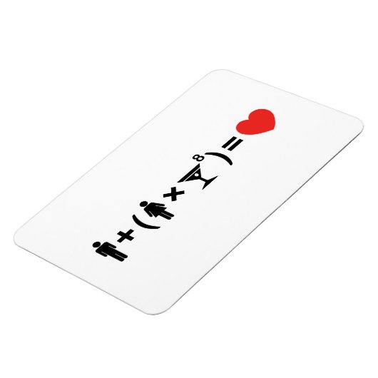 Magnet Flexible L'équation d'amour pour les femmes (Côté Gauche)