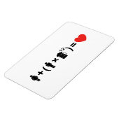 Magnet Flexible L'équation d'amour pour les hommes (Côté Gauche)