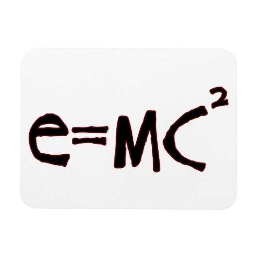 Magnet Flexible L'équation d'Einstein (Horizontal)