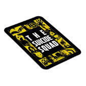 Magnet Flexible L'équipe du suicide | Blocs d'icônes jaune et noir (Côté Droit)