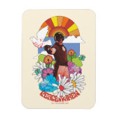 Magnet Flexible L'équipe du suicide | Fleurs et soleil Peacemaker (Vertical)