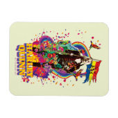 Magnet Flexible L'équipe du suicide | Harley Quinn Flowers & Rainb (Horizontal)