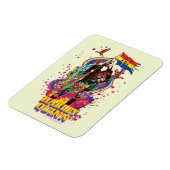 Magnet Flexible L'équipe du suicide | Harley Quinn Flowers & Rainb (Côté Gauche)