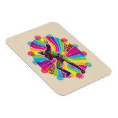 Magnet Flexible L'équipe du suicide | Polka-Dot Homme Psychédéliqu (Côté Droit)