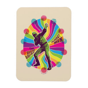 Magnet Flexible L'équipe du suicide Polka-Dot Homme Psychédéliqu
