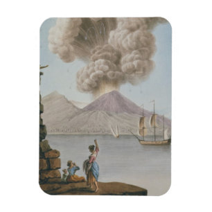 Magnet Flexible L'éruption du Vésuve, lundi 9 août 1779, plat
