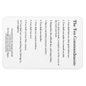 Magnet Flexible Les 10 Commandements Méthodiste Accueil & Bureau (Horizontal)