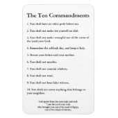Magnet Flexible Les 10 Commandements Méthodiste Accueil & Bureau (Vertical)