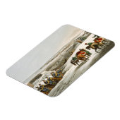 Magnet Flexible Les Alliés devant Dantzic en hiver, gravée par M (Côté Gauche)