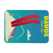 Magnet Flexible Les Alpes suisses de Davos (Horizontal)