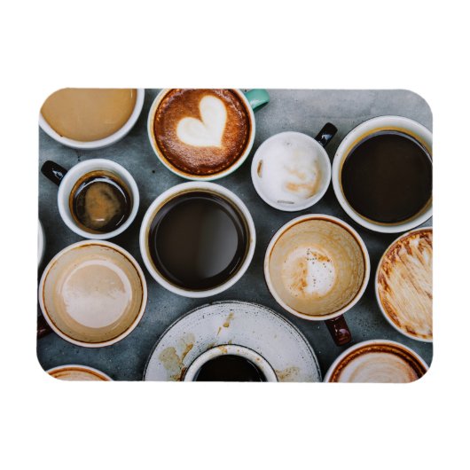 Magnet Flexible Les amateurs de café rêvent de caféine (Horizontal)