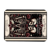 Magnet Flexible LES AMOUREUX Tarot Skeleton Love Enregistrer la da (Horizontal)