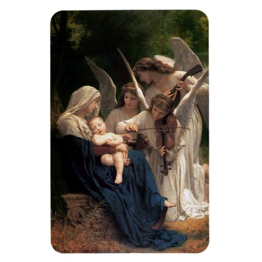 Magnet Flexible Les Anges par William Adolphe Bouguereau (Vertical)