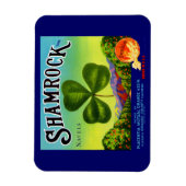 Magnet Flexible Les années 1930 étiquette  Shamrock Navel Oranges (Vertical)