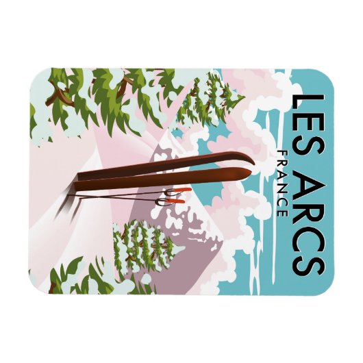 Magnet Flexible Les Arcs France (Horizontal)