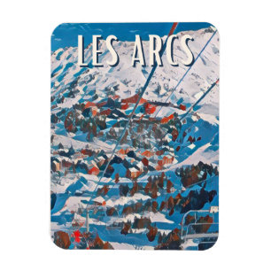 Magnet Flexible Les Arcs Station de ski 