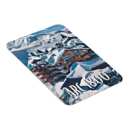 Magnet Flexible Les Arcs Station de ski (Côté Droit)