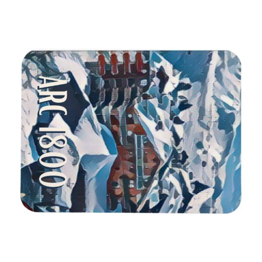 Magnet Flexible Les Arcs Station de ski (Horizontal)