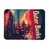 Magnet Flexible Les banques extérieures voyagent et (Horizontal)