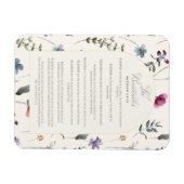 Magnet Flexible Les Béatitudes Matthieu 5:3–12 Écriture florale (Horizontal)