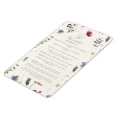 Magnet Flexible Les Béatitudes Matthieu 5:3–12 Écriture florale (Côté Gauche)