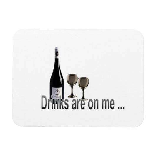 Magnet Flexible Les Boissons Sont Sur Moi (Horizontal)