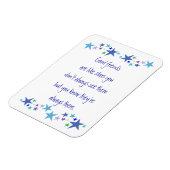 Magnet Flexible Les bons amis sont comme Stars Fun Citation (Côté Gauche)