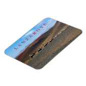 Magnet Flexible Les chameaux de Lanzarote regardent l'aimant frigo (Côté Gauche)