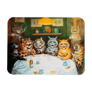 Magnet Flexible Les chats qui aiment les cigares et le brandy, Lou