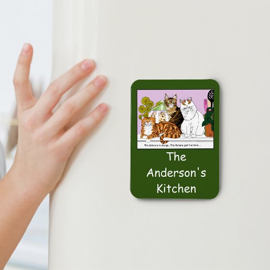 Magnet Flexible Les chats sont en charge