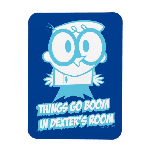 Magnet Flexible Les choses bougent dans la chambre de Dexter (Vertical)